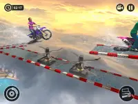 Kids Impossible Water Slide Racing di moto Screen Shot 7