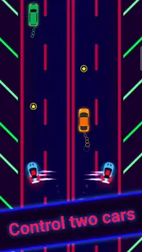 Twin Car Race - Free offline car game Screen Shot 0