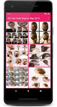 Girl Hair Style Step by Step Screen Shot 0
