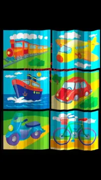 Transport for kids: 🚅🚲Learn language and play🚌 Screen Shot 2