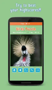 Jogo da Puzzle: aves e pássaros Screen Shot 6