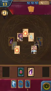 마녀 카드 게임 카드 점 무료 Screen Shot 0