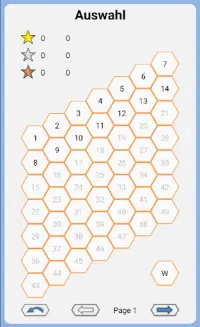 Hex49 : Sudoku-ähnliches hexagonales Puzzle Screen Shot 2
