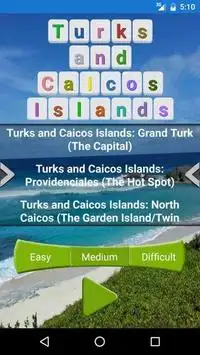 Turks and Caicos Islands Word Search Puzzle Screen Shot 0