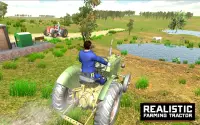 Village Tractor Driving Sim 3D Screen Shot 1