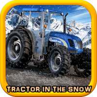 Tractor Drive: Wood Cargo Snowy Farm Roads