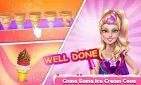 Princess Barbi Ice Cream Maker Game Screen Shot 2