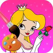 Fairy tale princess coloring