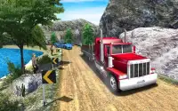 हेवी ड्यूटी 18 व्हीलर ट्रक ड्राइव - Offroad खेल Screen Shot 12
