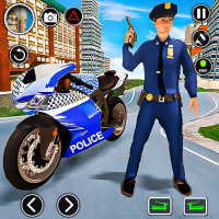米国警察モーターバイクチェイス