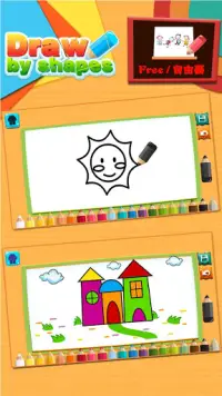 Desenhe por formas - jogo de desenho infantil Screen Shot 3