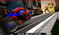 policía robot bicicleta simula Screen Shot 2