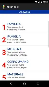 Italian Test Screen Shot 5