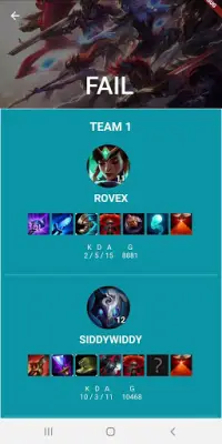 League Profile (LoL) Screen Shot 1