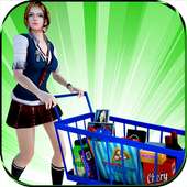 Super Market Cashier Girl Sim: Cash Register Games