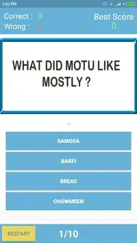 Trivia Quiz for Motu Patlu Screen Shot 0