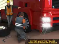 Taller mecánico de camiones 3D Screen Shot 0
