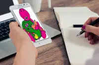How To Draw Barney Dinosaur Screen Shot 0