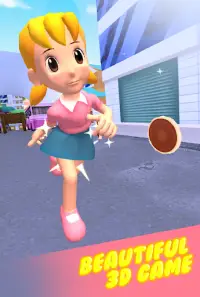 Girl Toon Anime Run 3D Screen Shot 0