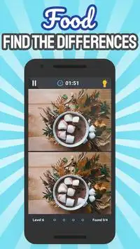 Encontre as Diferenças Comida Screen Shot 0