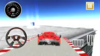 Neon Car Racing Simulator - Extreme rooftop Stunts Screen Shot 0