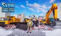 Real Snow Blower Truck Excavator Plow Games Screen Shot 3