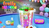 Fruity Unicorn Slush Maker: Slushy Drinks Cooking Screen Shot 0