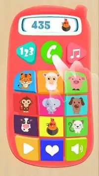 Детский телефон - учим цифры 0-9, животных. Screen Shot 1
