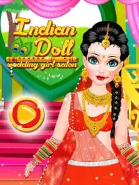 Indian Doll Wedding Girl Salon Screen Shot 1