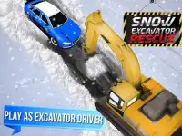 Снег Экскаватор Rescue Sim Screen Shot 8