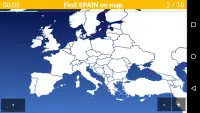 Questionário do Mapa da Europa. Países europeus Screen Shot 1