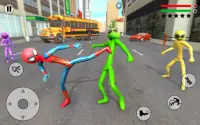 Stickman Rope Hero Spider Fight Miami City Crime Screen Shot 2