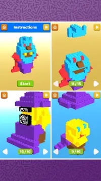 Monster 3D Blocks: Build and play Screen Shot 1