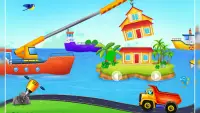 kids builder truck game Screen Shot 0