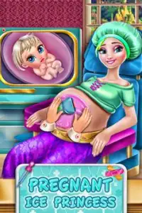 Ice Queen Pregnant Mommy NewBorn Baby Screen Shot 0