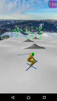 ⛷ Girl Skier. Sport game Screen Shot 0