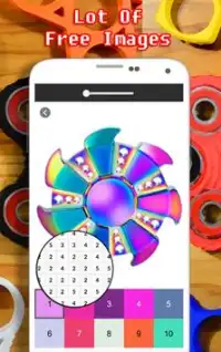Fidget Spinner Coloring By Number - Pixel Screen Shot 5