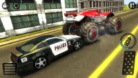 Polizei-Verfolgungs-Monster-Auto: Stadt-Cop-Fahrer Screen Shot 11