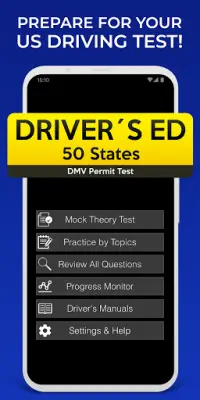 Drivers Ed: US Driving Test Screen Shot 0