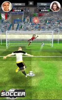 Real Soccer Hero Battle Screen Shot 1