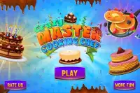Chocolate Cake Chef: Juegos de bizcochos y juegos Screen Shot 0