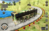 Army bus driving games 2020 military coach driver Screen Shot 4