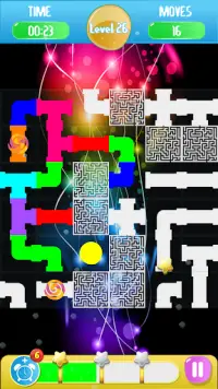 Conn: abstract color pipe plumber puzzle Screen Shot 3