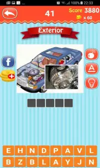 Pic-Word Games : Car Parts Screen Shot 2