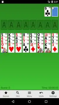 Spider Solitaire Awesome Screen Shot 2