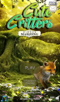 Hidden Mahjong: Cute Critters Screen Shot 0