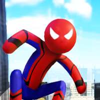 Spider Stickman Rope Hero Crime City Hero