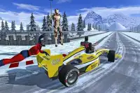 सुपर हीरो असली कार रेसिंग: सुपर हीरो गेम्स 2018 Screen Shot 3