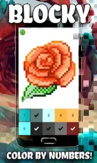 Kleur op nummer - Blocky Screen Shot 0