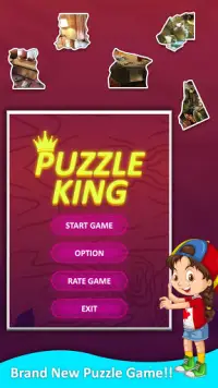 Puzzle King Jigsaw: Free 100 level Puzzles Screen Shot 1